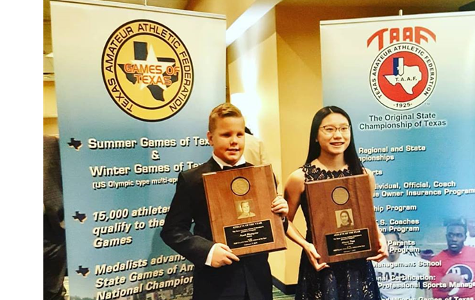 Noah wins 2018 TAAF Male Athlete of the Year!!!