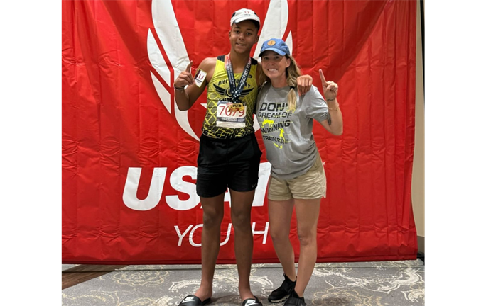 Ryder Flugence-USATF National Champ Triple Jump & Coach Lauren